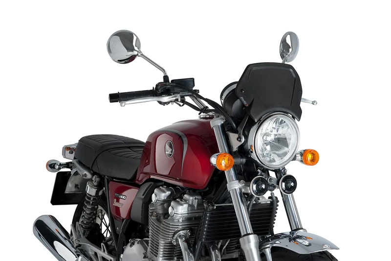 Puig 3593N Aluminium Frontal Plate Black