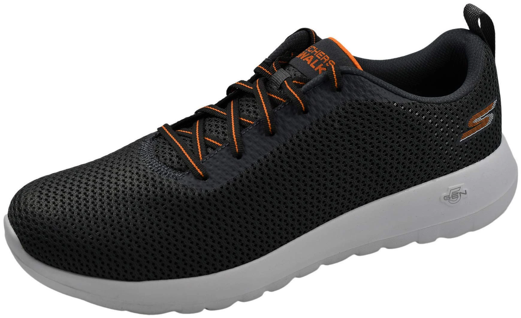 Skechers Men's Go Walk Max – Effort Sneaker, Charcoal Orange, 10 UK