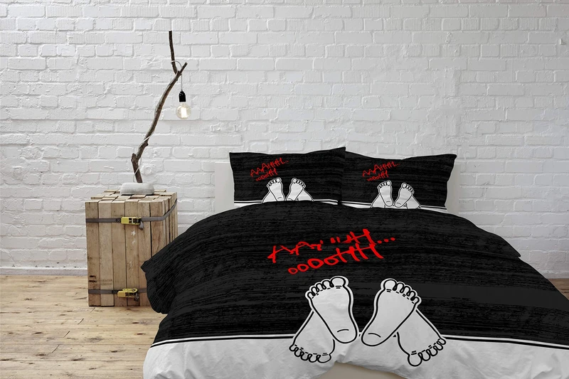 Italian Bed Linen Duvet Cover Set with Digital Print, Shine 10, 2 Places