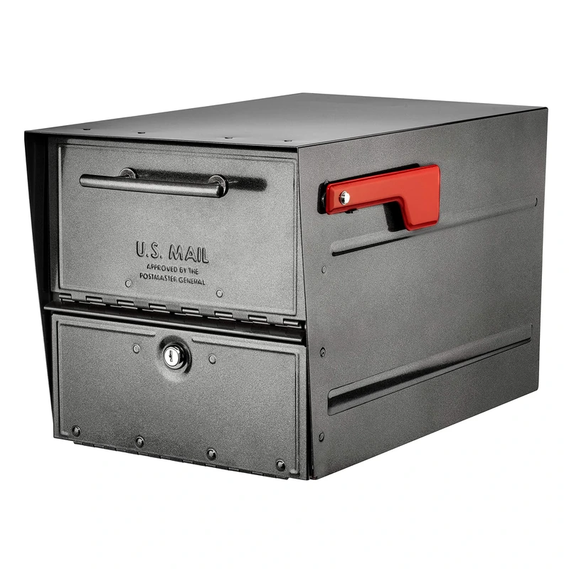 ARCHITECTURAL MAILBOXES 6400P-R-10 Oasis Eclipse Locking Mailbox, Pewter, C2 US