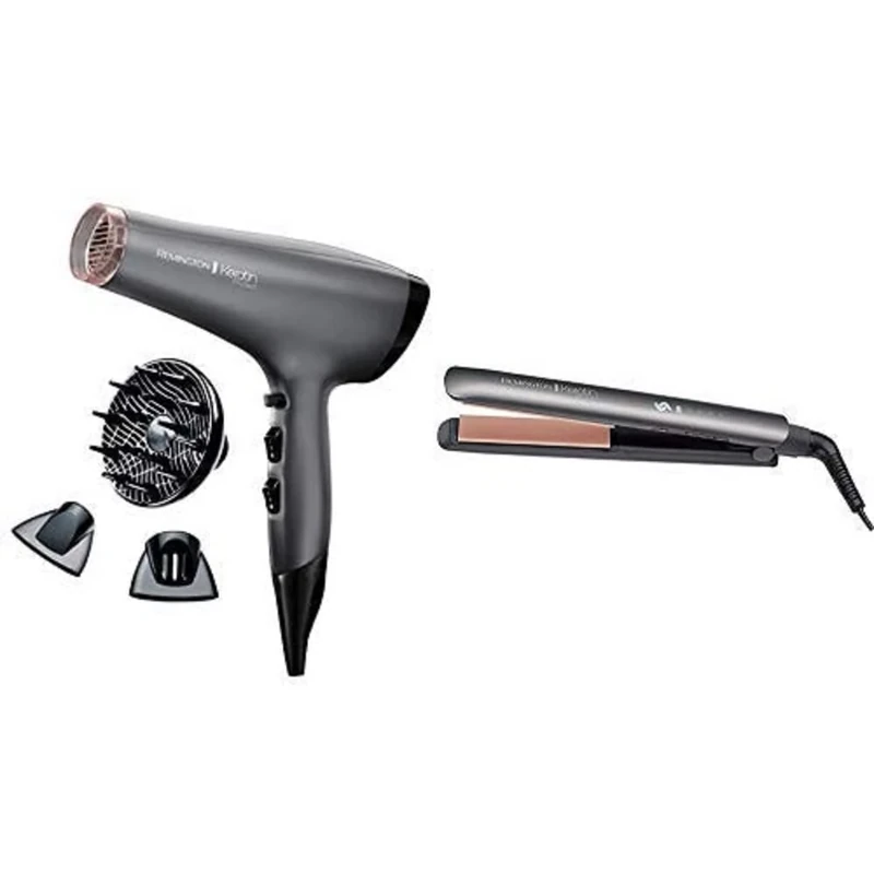 Remington Ionic Hair Dryer with Keratin and Almond Oil, Intelligent Ceramic Straighteners