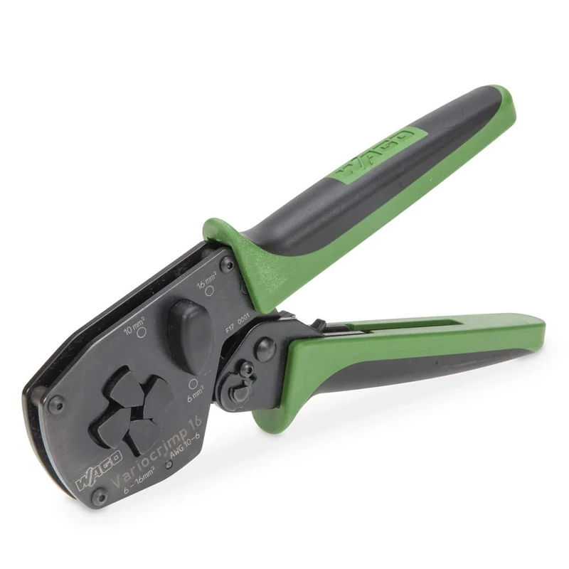 WAGO Variocrimp 16 crimping tool; for insulated and uninsulated ferrules; Crimping range: 6, 10 and 16 mm², 26-1216