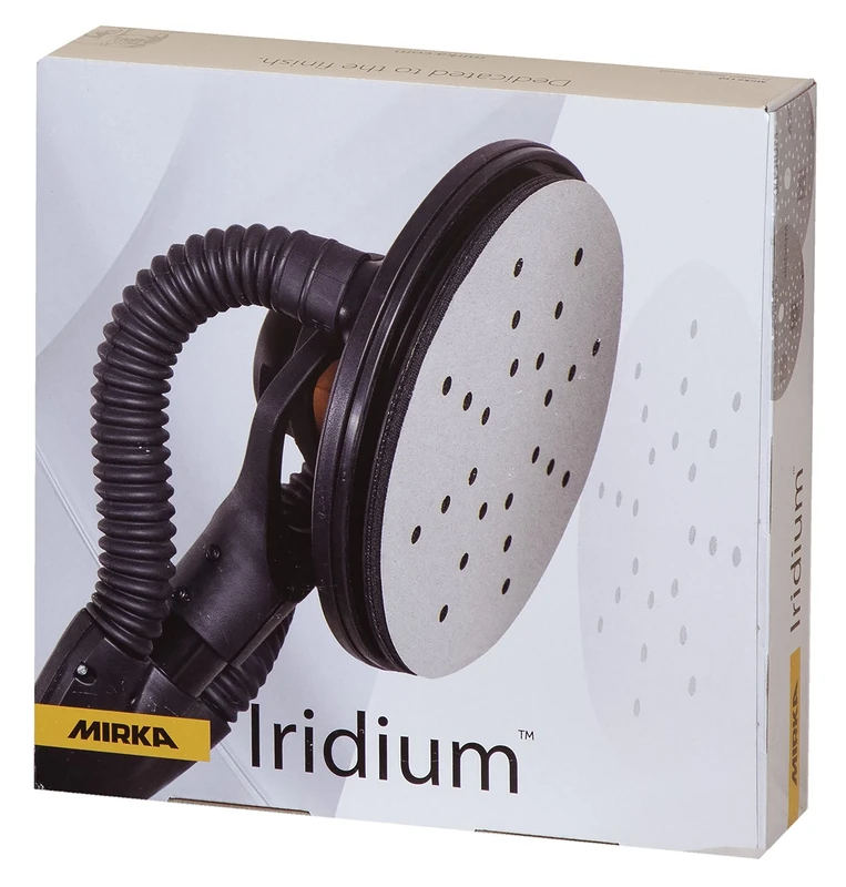 Mirka Iridium Sandpaper Ø 225mm Hook & loop, Grit 150/25 pcs/For drywall sanders, wall and ceiling sanders/Sanding of paint, putty, primer, wood, steel, mineral materials, plastic, glass fibre