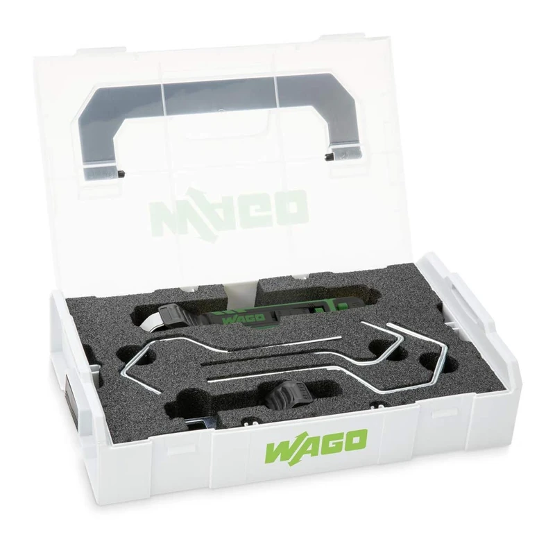 WAGO Cable Knife Set in L-BOXX 206-1400 | Strip range: Ø 4 mm to 70 mm / 0.16" to 2.75"; incl. 5 saddle brackets for intelligent saddle bracket system