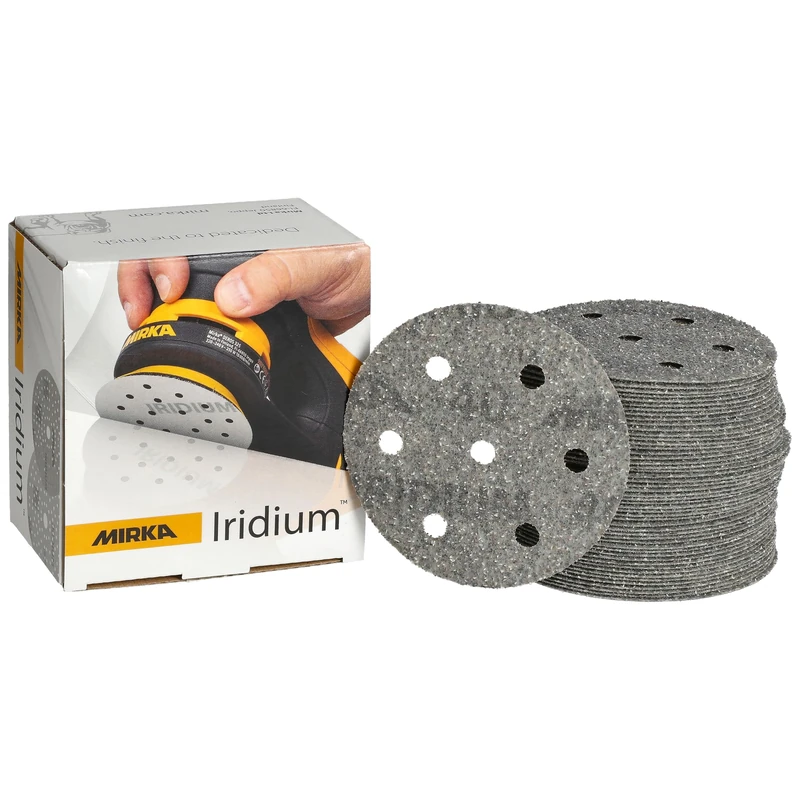 Mirka abrasive sheets Iridium 90mm Hook and loop 40 grit 50 pcs