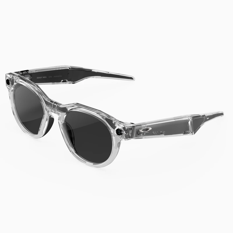 Oakley Meta HSTN AI Glasses for Men, Women — Sport & Lifestyle Eyewear — 12 MP Camera, 60fps Video, Open-Ear Audio, Meta AI — Clear/from Transitions® Clear to Grey Lenses