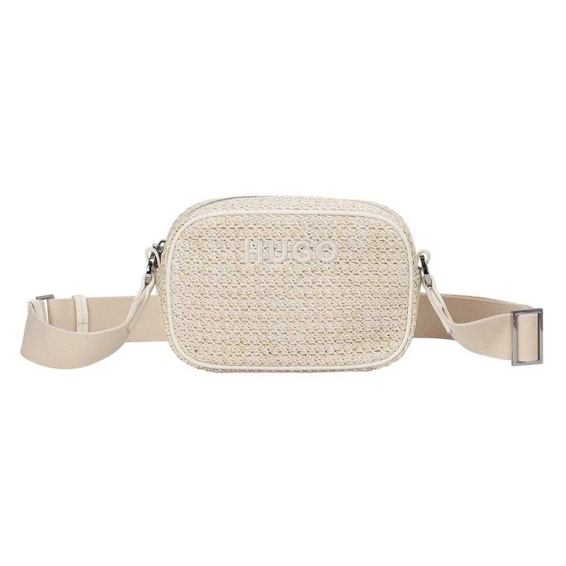 HUGO Women's Bel Crossbody R Crossbody, NATURAL, One Size