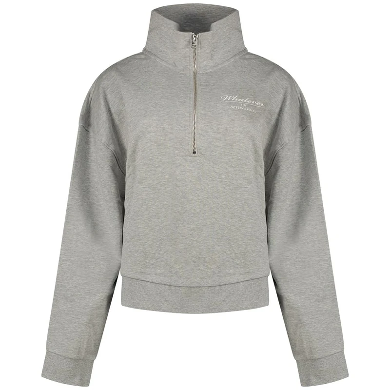 HUGO Women's Djone_b Sweatshirt, Open Grey, XS