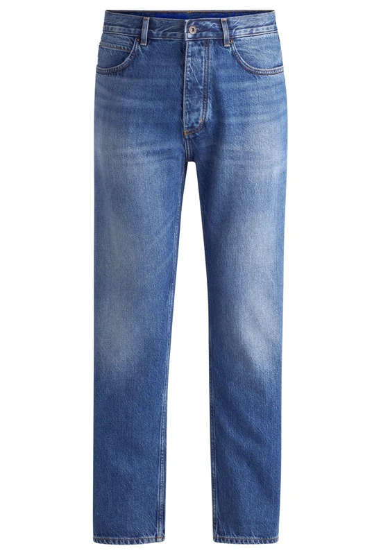 Hugo Men's Jonah Jeans Trousers, Medium Blue, 35W x 34L