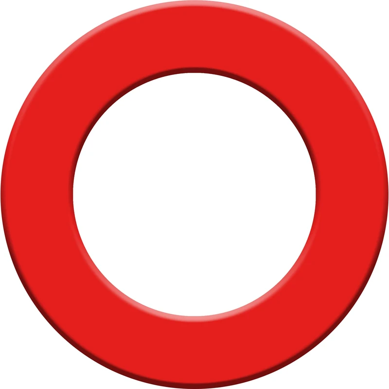 Bullet - Reversable Dartboard Surround Ring Protection - for Home Practice, Office, Pub, Parties,Red,68cm