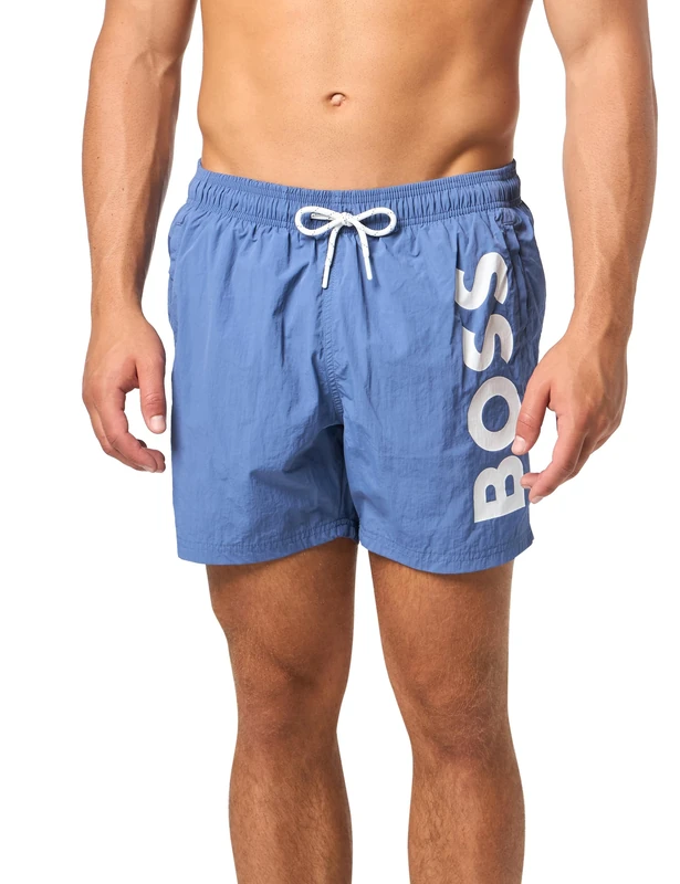 BOSS Men's Octopus Swim Shorts, Bright Blue430, L