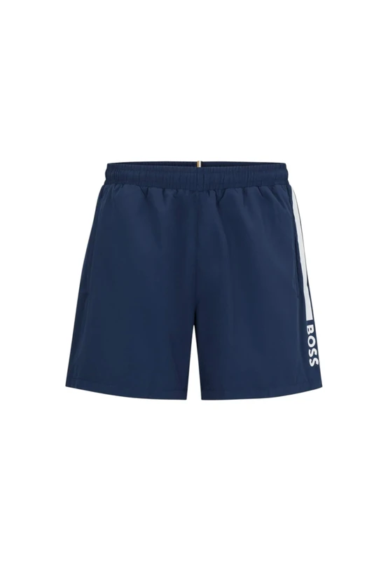 BOSS Men's Dolphin Swim Shorts, Medium Blue425, Small - Image 1