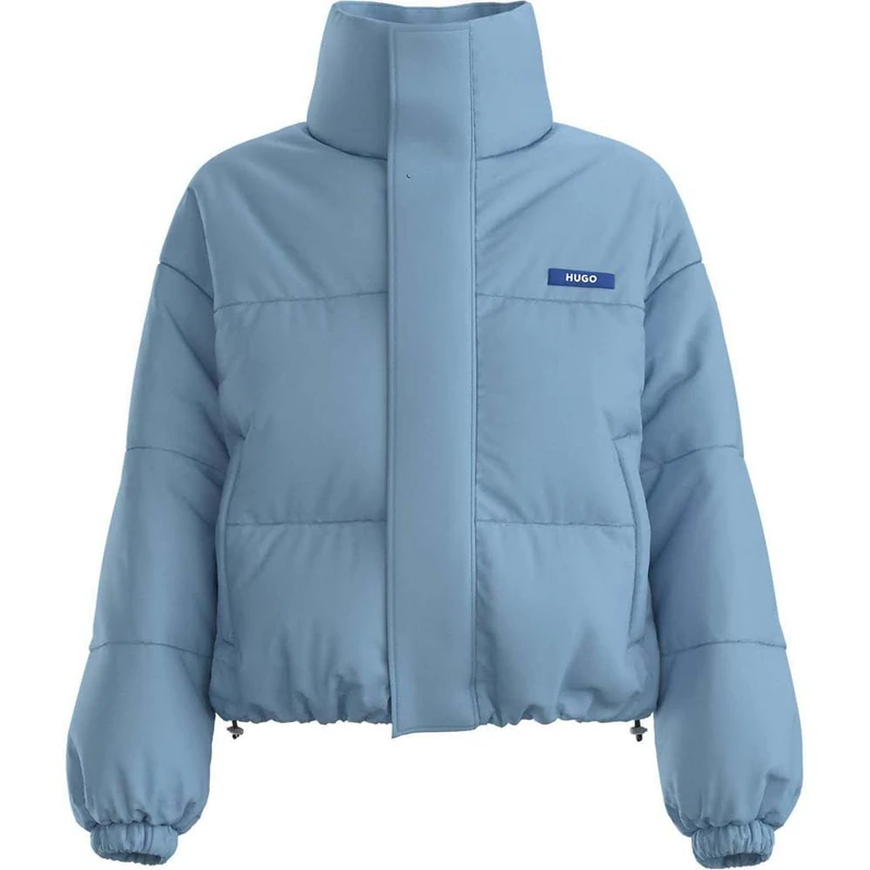 HUGO Women's Faren-1_b Outerwear Jacket, Light/Pastel Blue, M