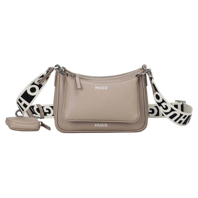 HUGO Women's Bel Multi Cross W.L. Crossbody, Dark Beige, One Size