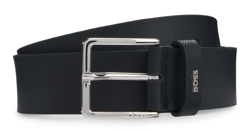 BOSS Men's Ther Piq_Sz35 Belt, Navy410, 90 - Image 1
