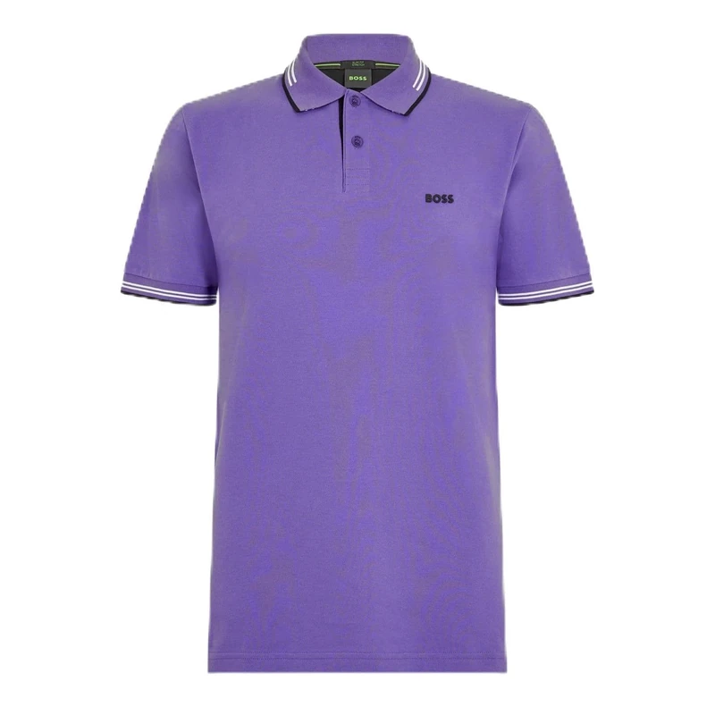 BOSS Men's Paul Polo Shirt, Dark Purple 503, XS