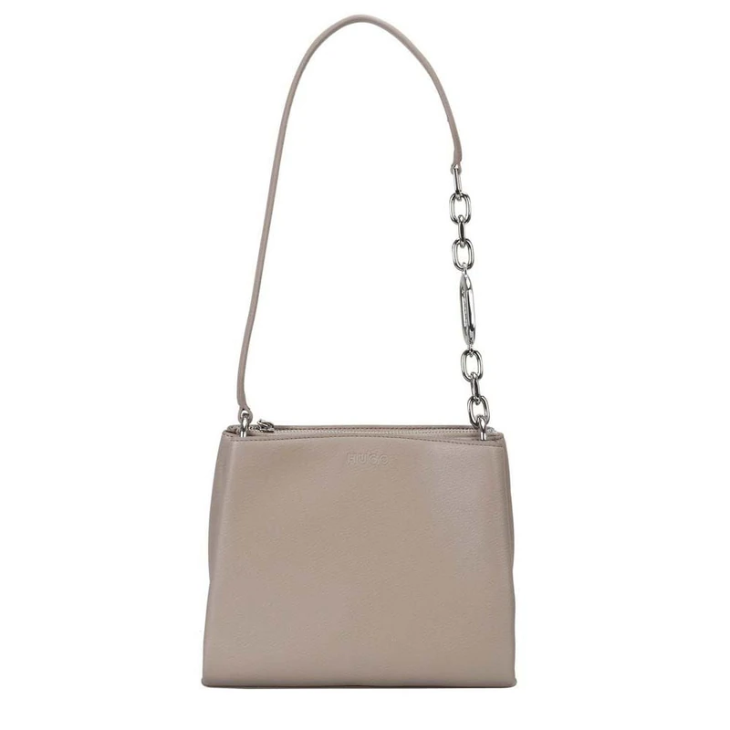 HUGO Women's Freesia Shoulder Bag, Dark Beige, One Size