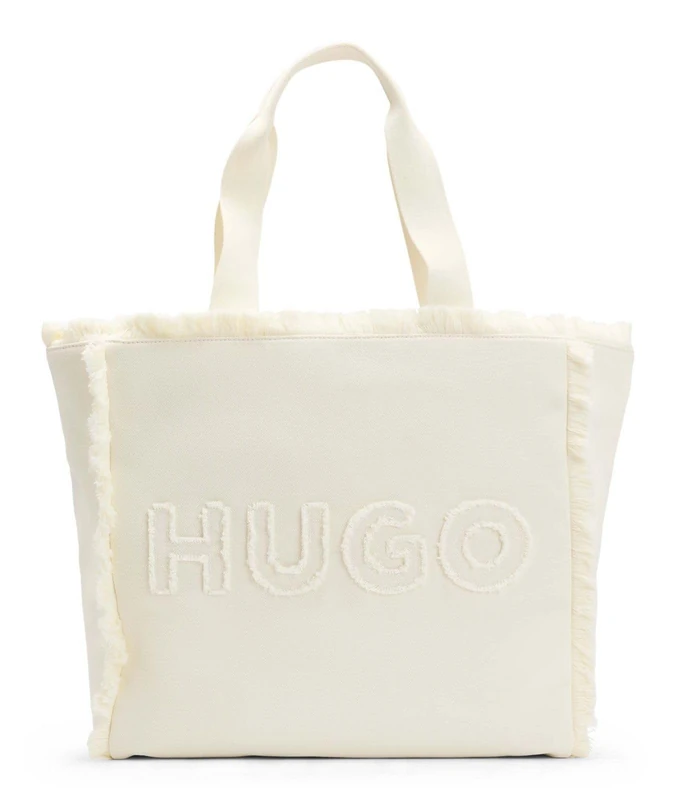 HUGO Women's Becky Tote CA Tote_Bag, Open White, One Size