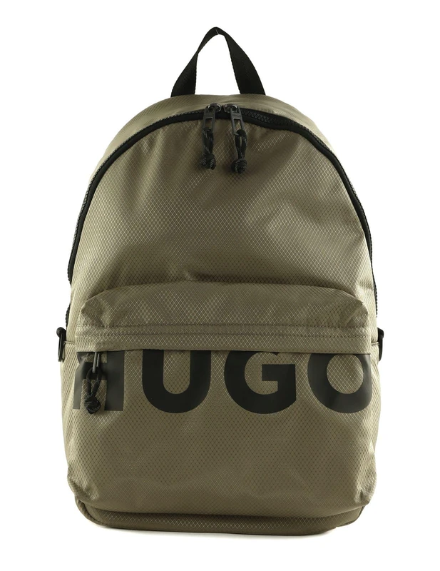 HUGO Men's Shaun Backpack_Man, Medium Brown, One Size
