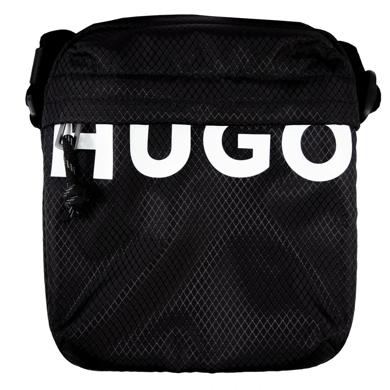 HUGO Men's Shaun NS Zip Reporter_With_Zip, Black, One Size
