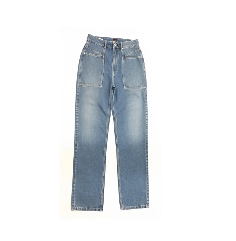 BOSS Women's C_Soft Strt Cargo Hr Jeans Trousers, Navy410, W25