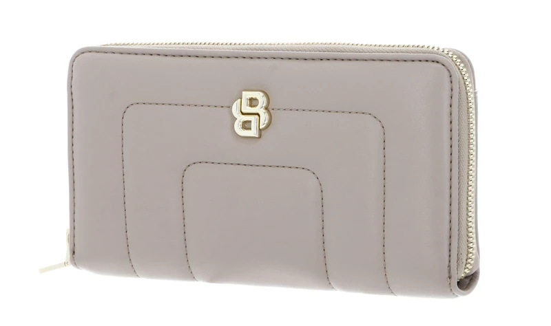 BOSS Women's B Icon Zip Around Wallet, Light Beige, One Size