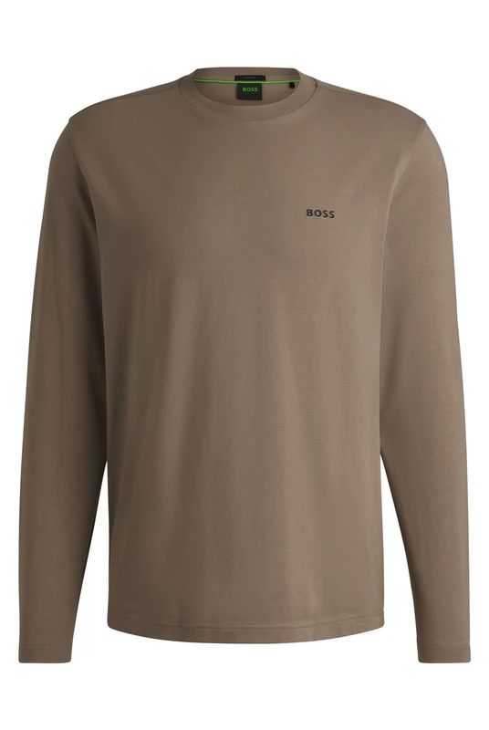 BOSS Men's Long T-Shirt, Light/Pastel Green335, XS