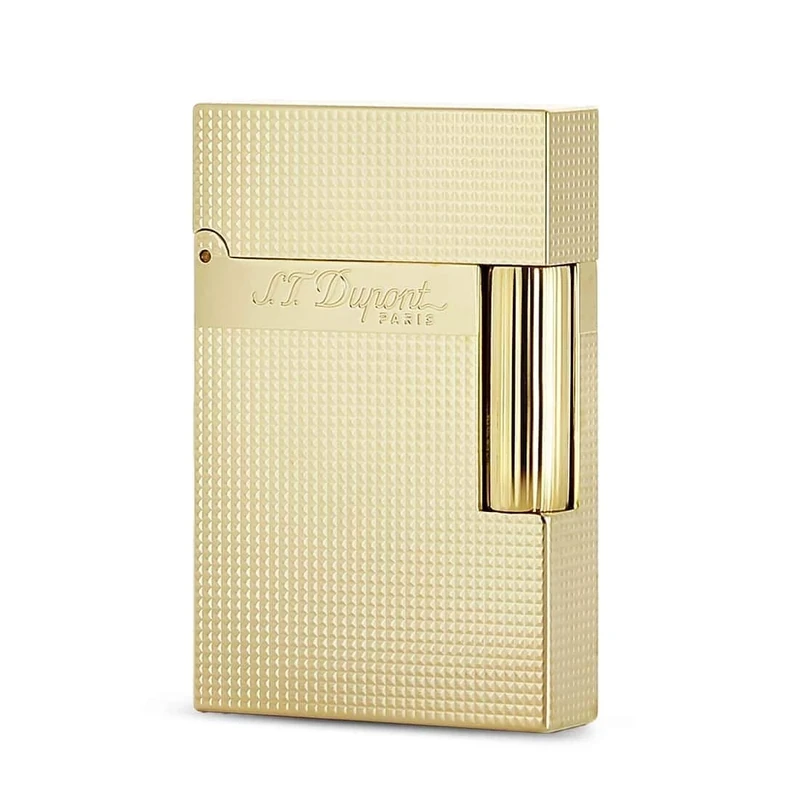 S.T. Dupont Ligne 2 Small Lighter Microdiamond Yellow Gold, D-C18692