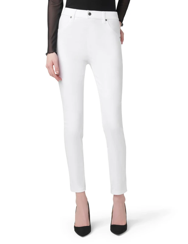 HUE womensUltra Soft Denim High Waist Legging Leggings Pants - White - Medium