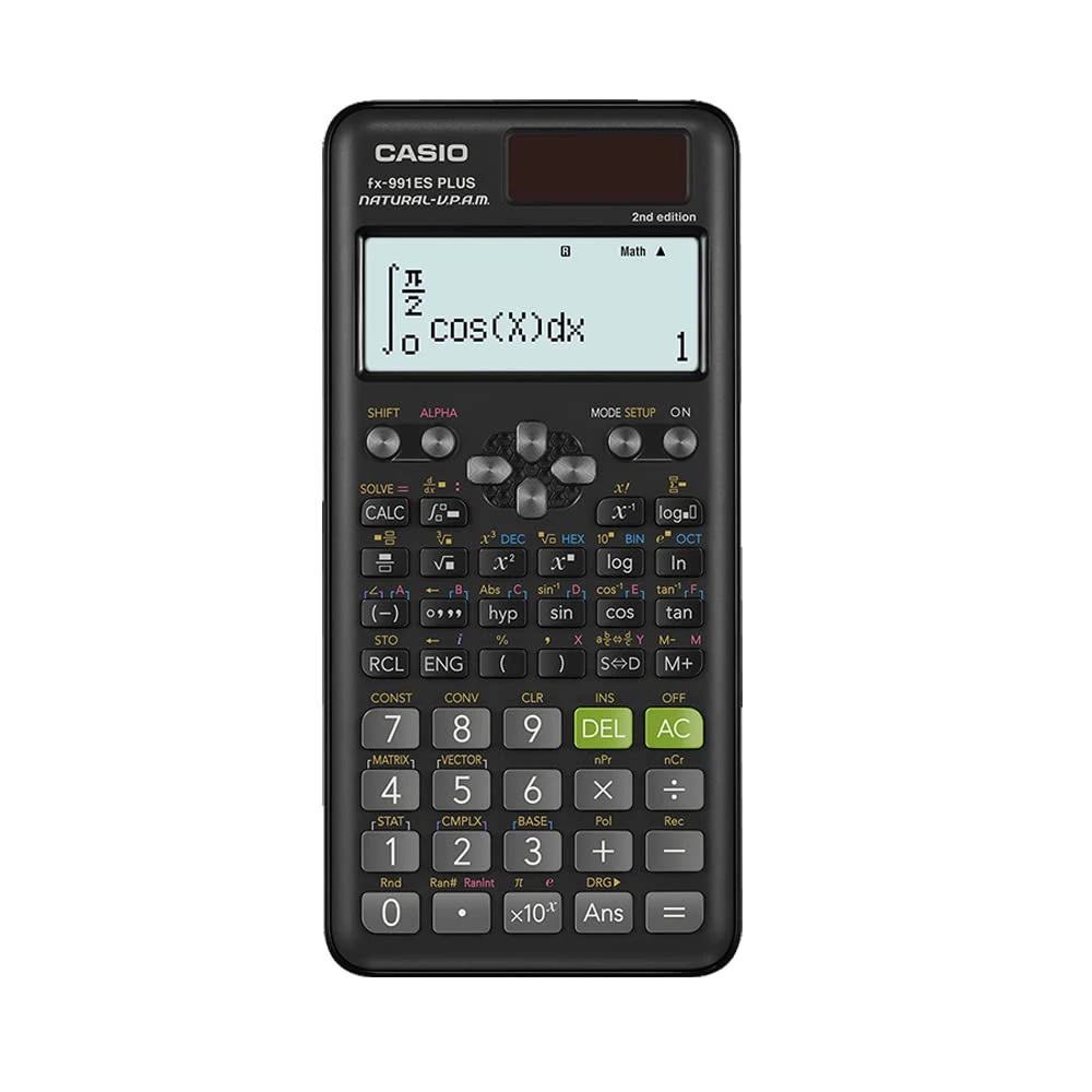 Casio fx-991ES Plus 2 Scientific Calculator with 417 Functions and Display, Natural