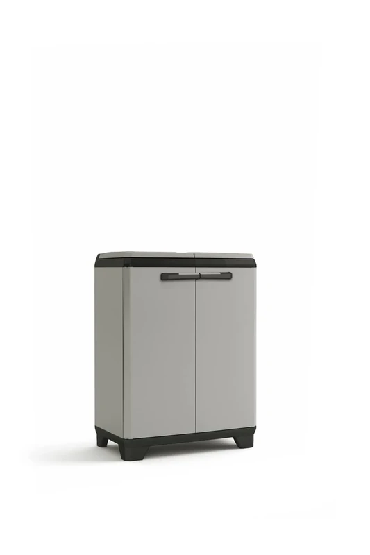 KETER 246640 Recycled Plastic Sorting Bin, Grey/Black, 680 x 390 x 920 mm, PP