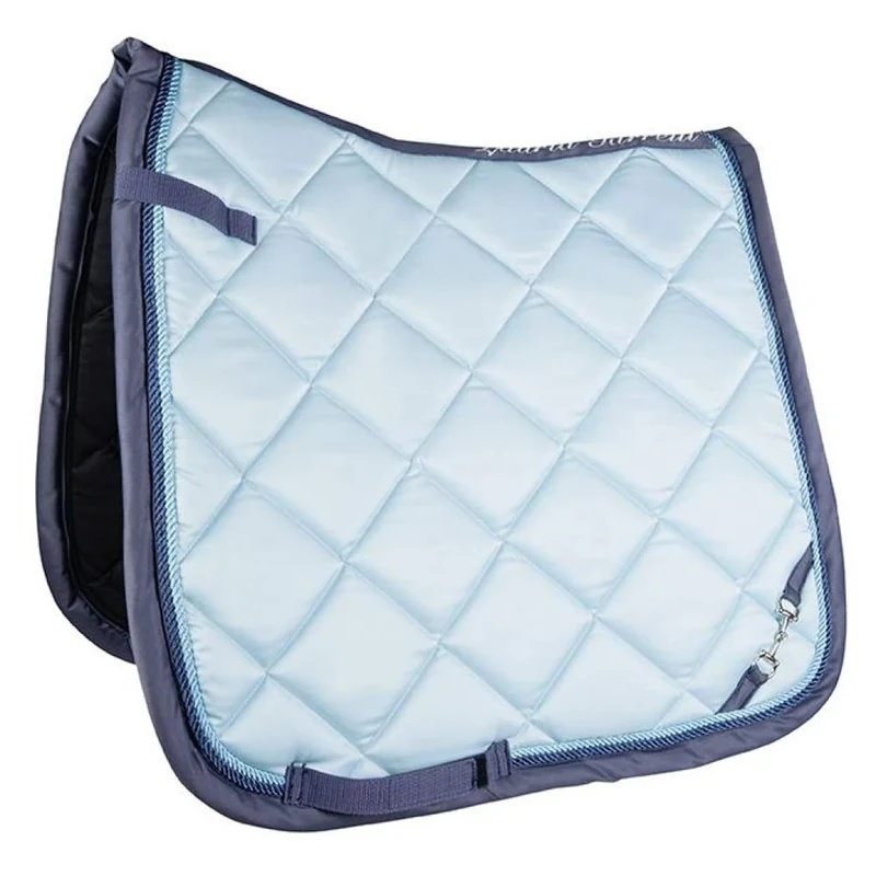 Lauria Garrelli Saddle Cloth GOLDEN Gate BIT, baby blue, Pony Dressage