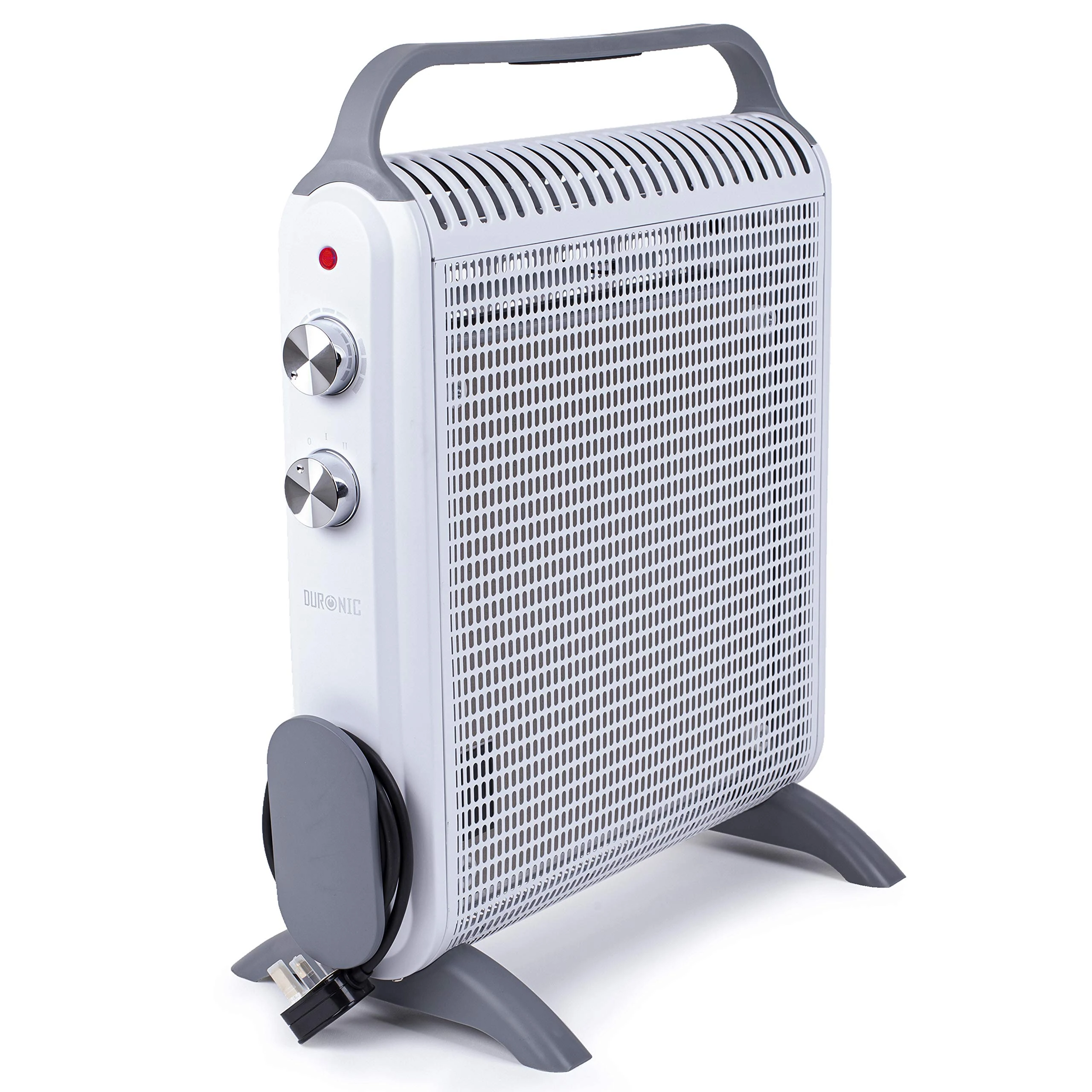Duronic - HV180 Compact Electric Heater with Mica Panels - 1800W - Eco-Friendly Heating in 1 Minute - Adjustable Thermostat - Automatic Shut-Off - 2 Power Levels - Oil Free