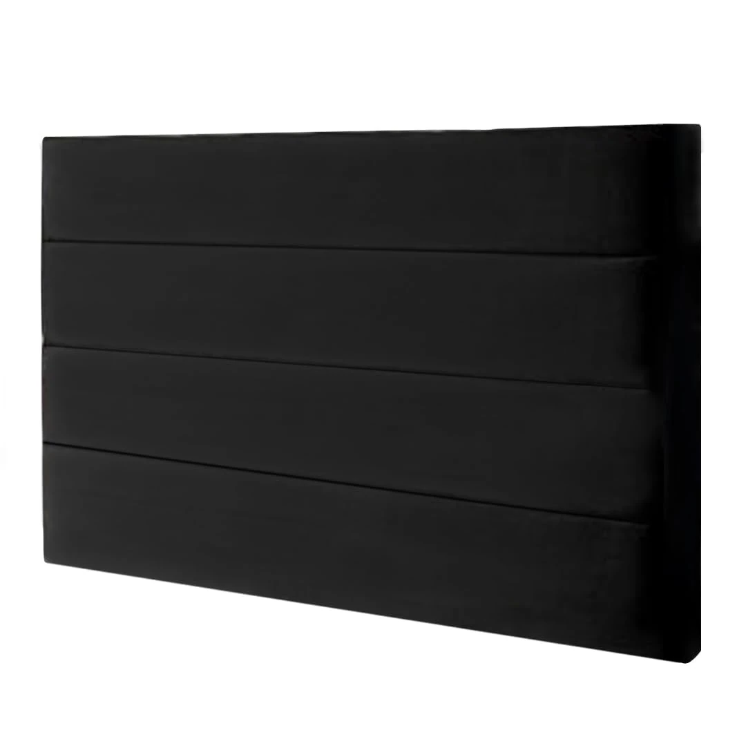 Elixir Furniture Khul Headboard for Divan Beds Furniture Bedrooms Plush Velvet (Black, King Size 5 FEET, Height 36 INCHES)