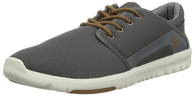 etnies Scout Men's Skate Shoe, Grey/Gold/White - Sustainable, Comfortable, and Durable Sneakers