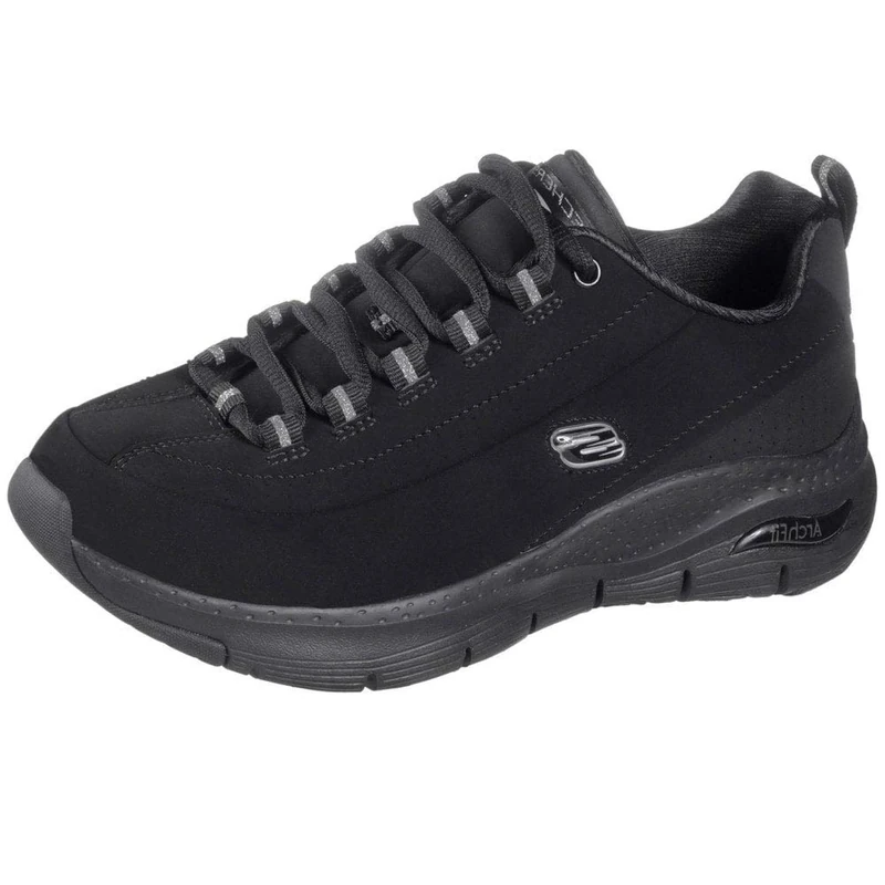 Skechers Women's Arch FIT Metro Skyline Sneaker, Black , 3 UK medium
