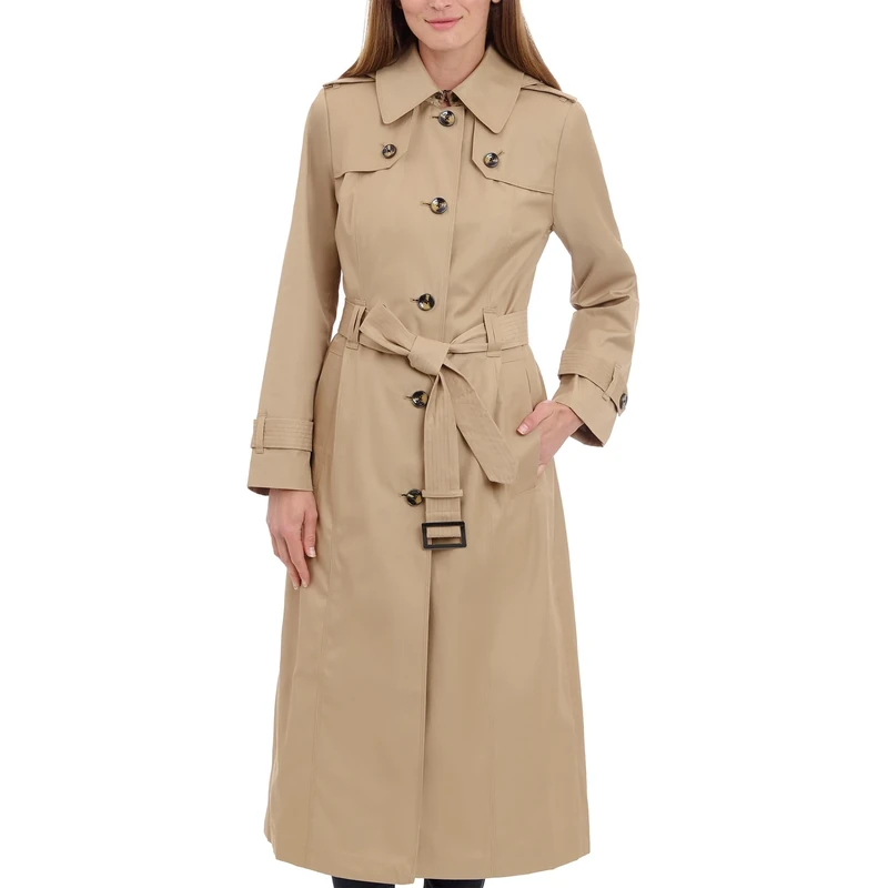 London Fog Women's L712696a93 Trench Coat, Br Khaki, L