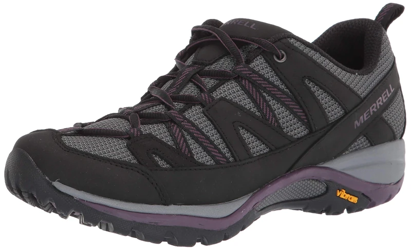 Merrell Women's Siren Sport 3 GTX Waterproof Walking Shoe, Black/Blackberry, 8.5