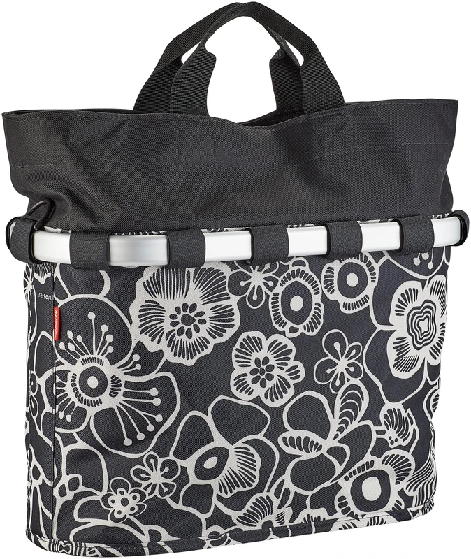 KlickFix Unisex - Adult Bikebasket Oval M Handlebar Bag, Fleur, 17 Litres