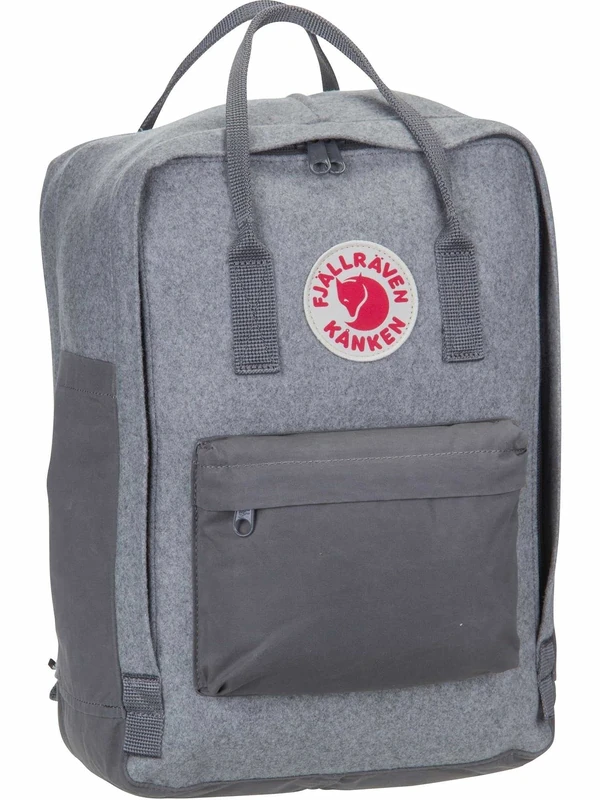 Fjallraven 23328-027 Kånken Re-Wool Laptop 15" Sports backpack Unisex Adult Granite Grey Size One Size