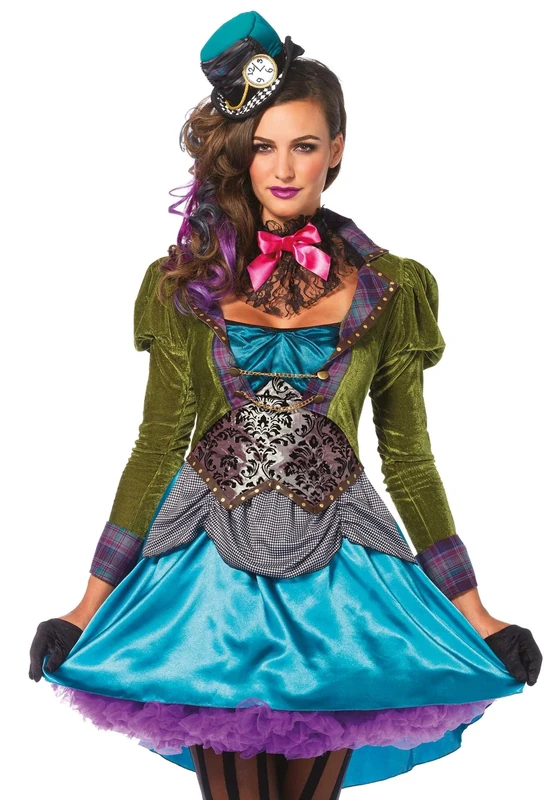 Leg Avenue Ladies Deluxe Mad Hatter Costume XS (UK6-8) - Image 1