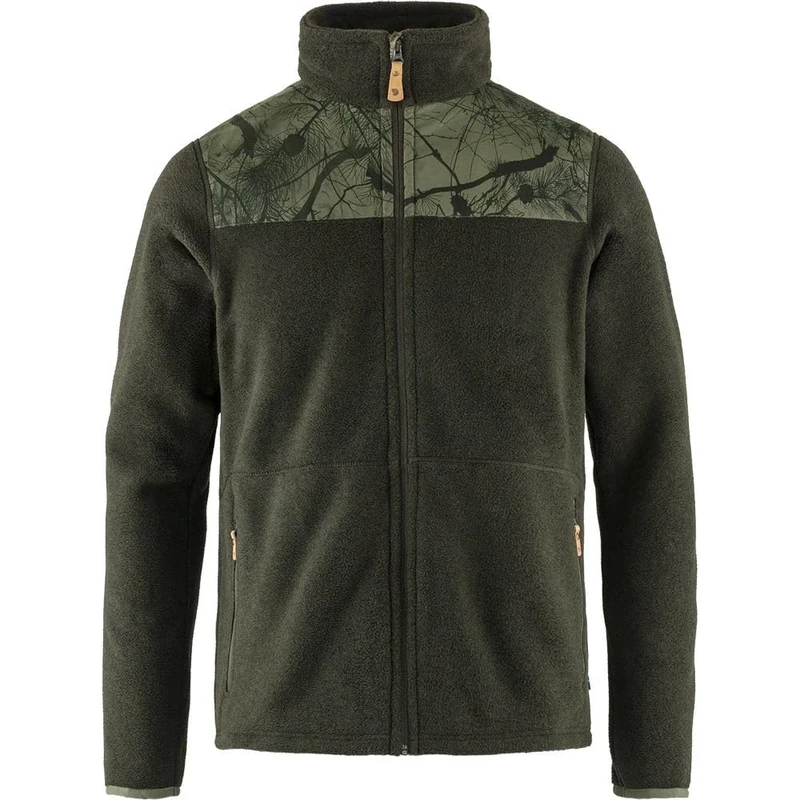 FJALLRAVEN F87325-625-626 Lappland Fleece M Laurel Green-Green Camo S