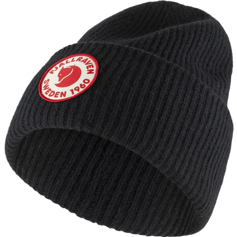 FJALLRAVEN Unisex 1960 Logo Hat, Black/White, One Size UK