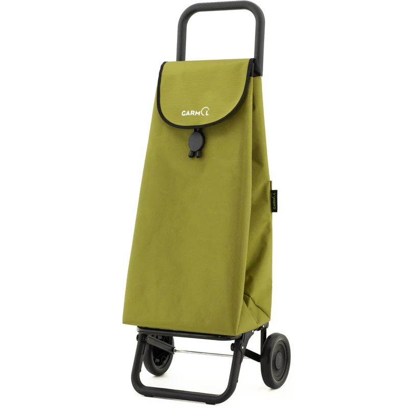 Garmol Shopping Cart, Avocado Green, 55L - Image 1
