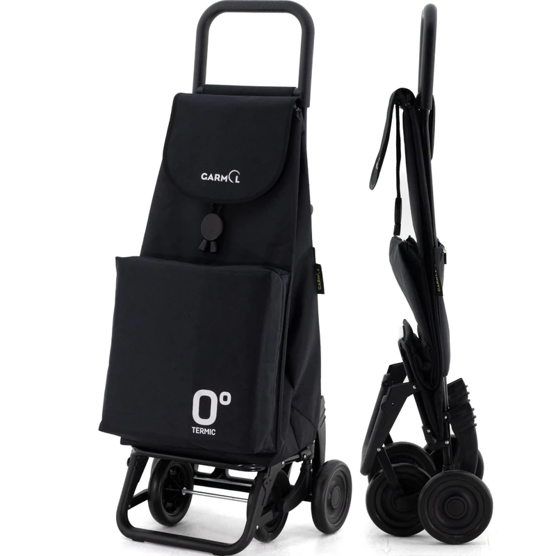 Garmol Shopping Trolley 66L Black