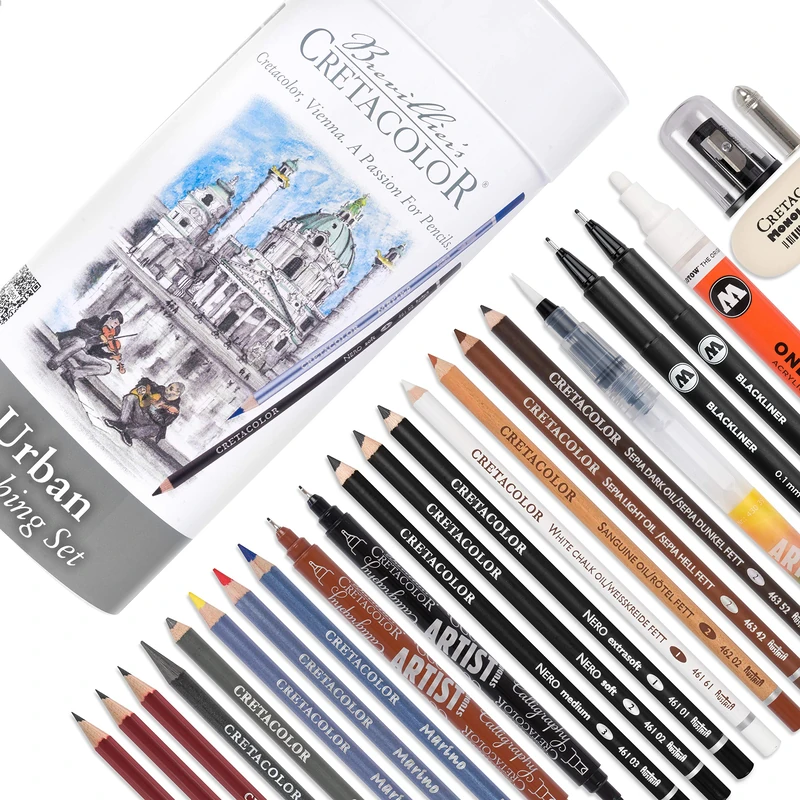 CRETACOLOR Urban Sketching Set | Drawing Set - Image 1