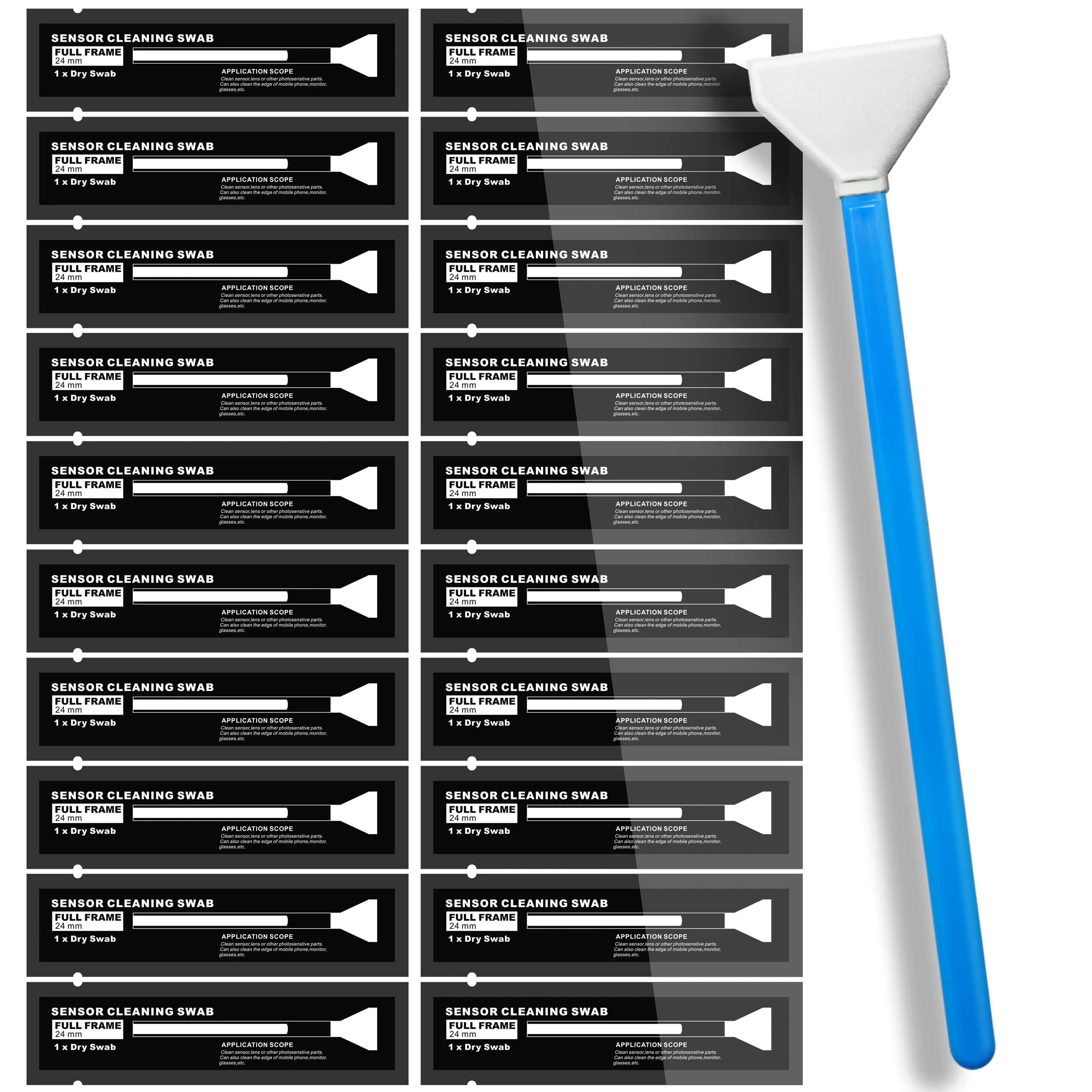 AAwipes 20 Pack of 24mm Sensor Cleaning Swabs for APS-C Full Frame Sensors (HCS-24)