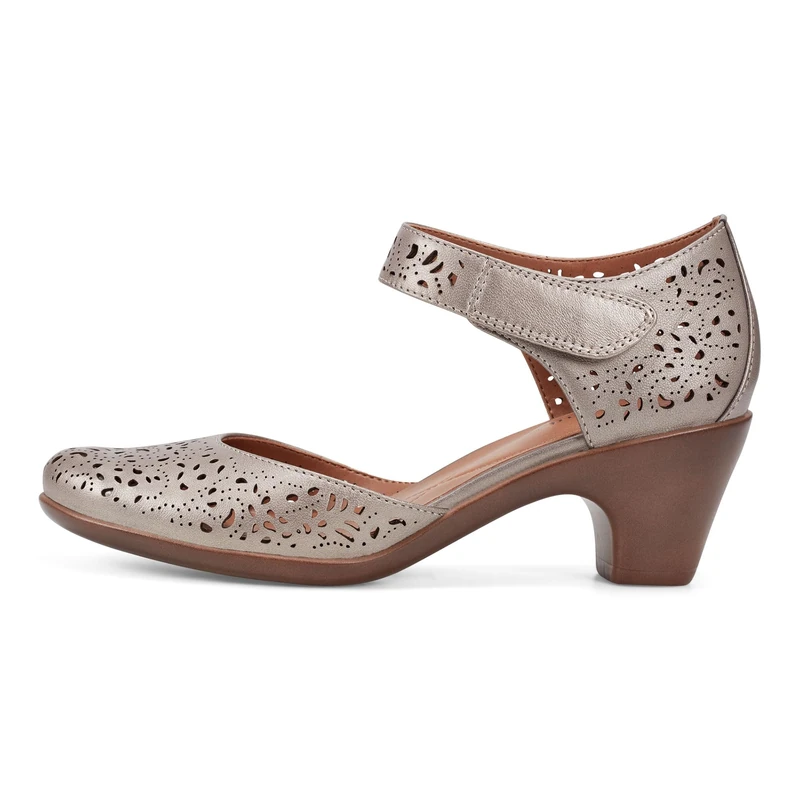 Easy Spirit Women's Cindie Pump, Grey, 8.5 Wide