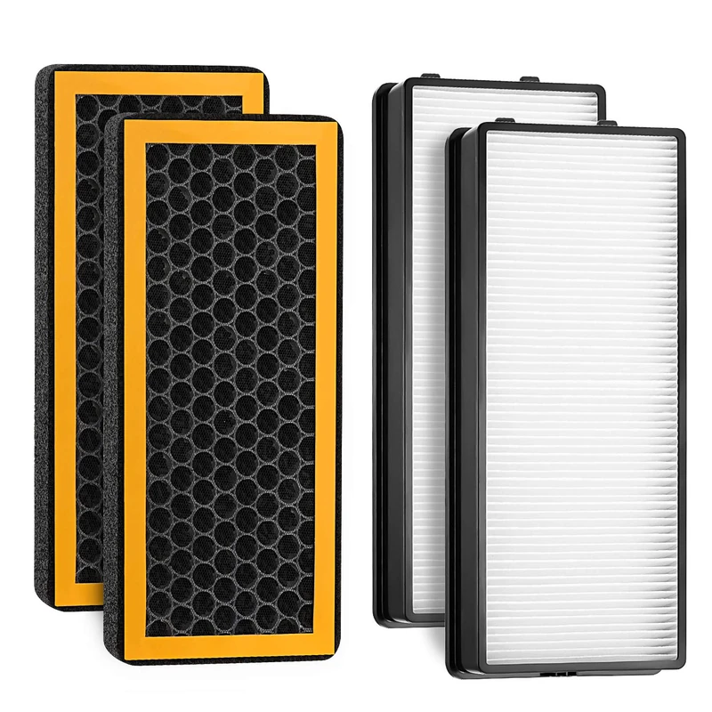 Air Filter Replacement for HoMedics Tower Air Purifier AT-PET01, AT-PET02, and AR-45 (4-Pack)