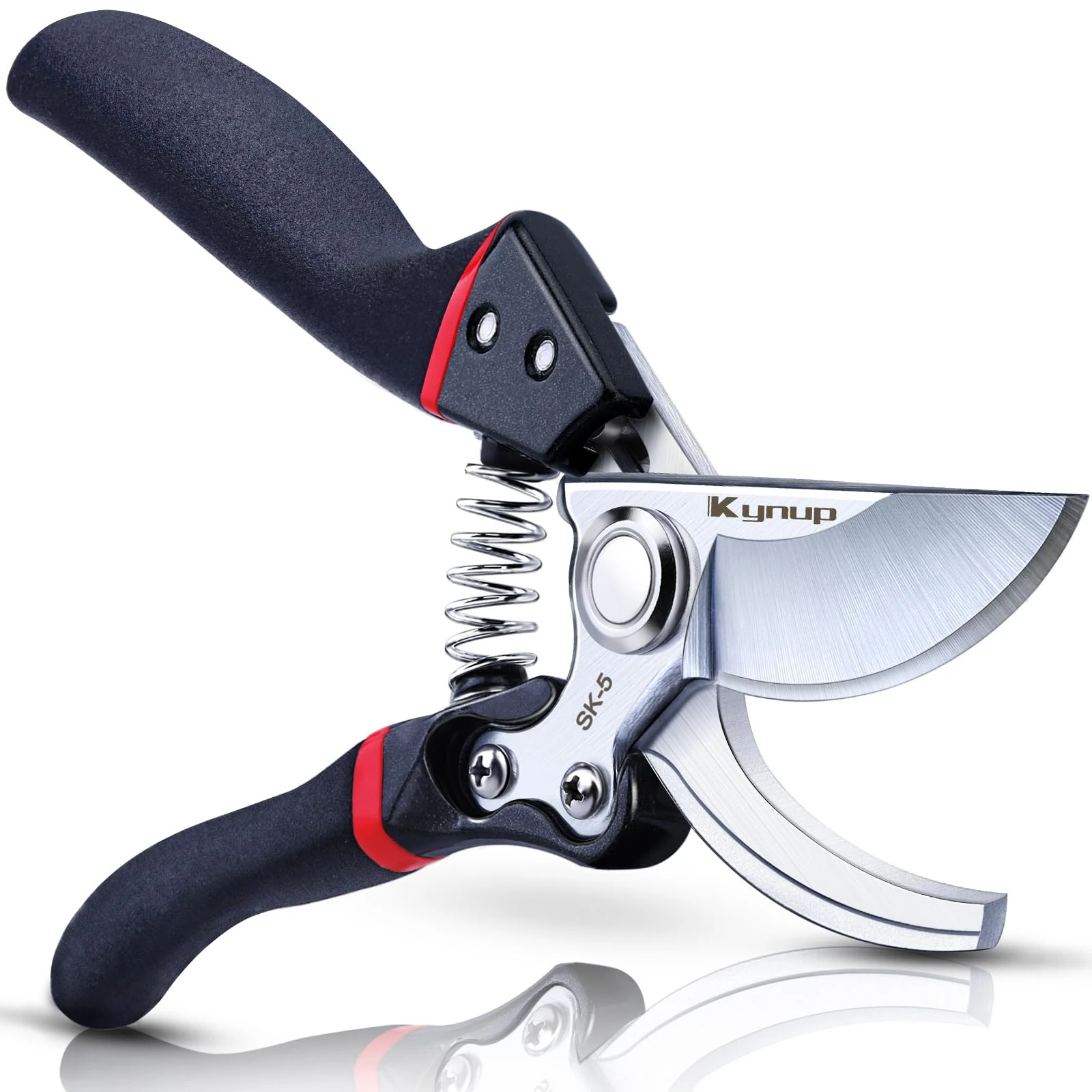 Kynup Secateurs Pruning Scissors, Gardening Pruning Shears, Garden Scissors, Hedge & Garden Shears, Clippers for Plants, Gardening, Trimming, Garden Tool(Black)